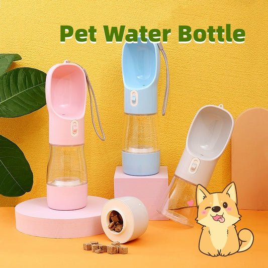 PetHydro Portable Water Bottle Feeder – 2-in-1 Dog Travel Water & Food Dispenser (Leak-Proof, One-Click Drinking Bowl for Outdoor Use)